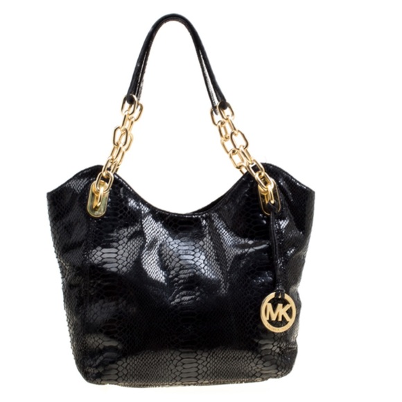 Michael Kors Handbags - Micheal Kors Python Embossed Lilly Chain Tote